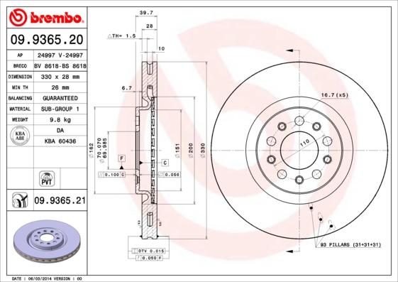 Breco BS 8618 - Спирачен диск vvparts.bg
