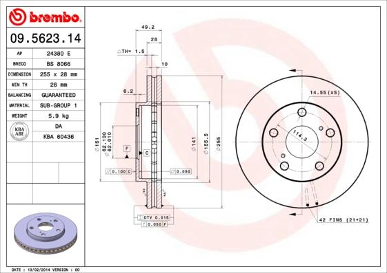 Breco BS 8066 - Спирачен диск vvparts.bg