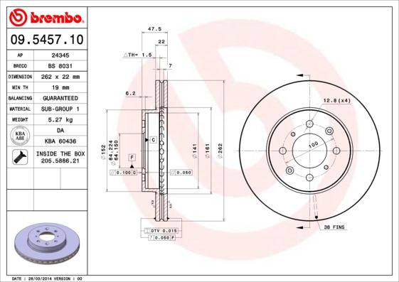 Breco BS 8031 - Спирачен диск vvparts.bg
