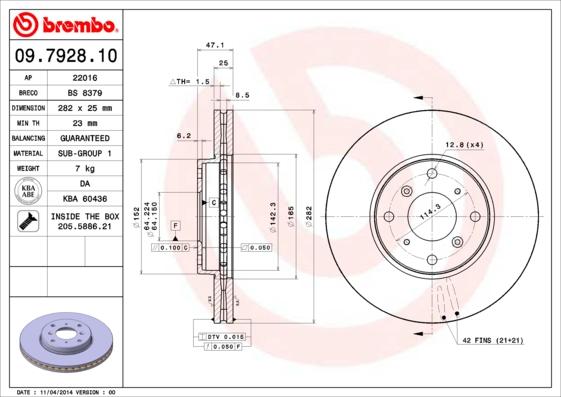 Breco BS 8379 - Спирачен диск vvparts.bg