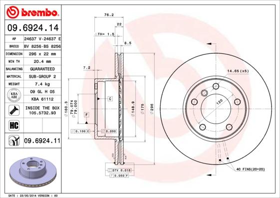 Breco BS 8256 - Спирачен диск vvparts.bg