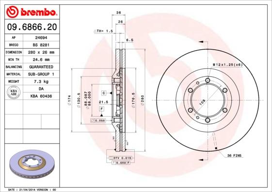 Breco BS 8281 - Спирачен диск vvparts.bg