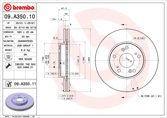 Breco BS 8710 - Спирачен диск vvparts.bg