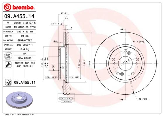 Breco BS 8736 - Спирачен диск vvparts.bg