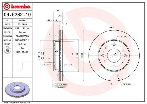 Breco BS 7995 - Спирачен диск vvparts.bg