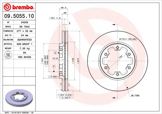 Breco BS 7943 - Спирачен диск vvparts.bg