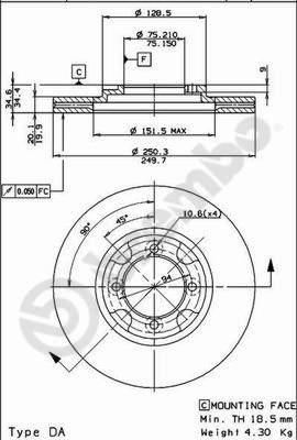 Breco BS 7981 - Спирачен диск vvparts.bg