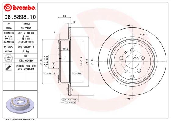 Breco BS 7497 - Спирачен диск vvparts.bg