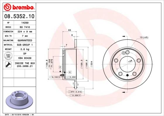 Breco BS 7410 - Спирачен диск vvparts.bg