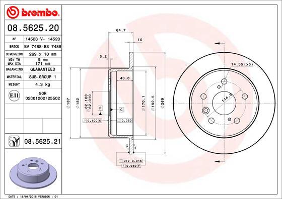 Breco BS 7488 - Спирачен диск vvparts.bg