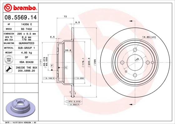 Breco BS 7432 - Спирачен диск vvparts.bg