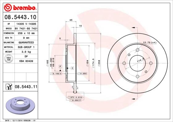 Breco BS 7421 - Спирачен диск vvparts.bg