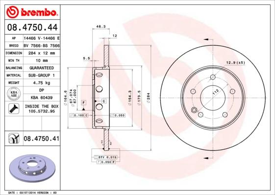 Breco BS 7566 - Спирачен диск vvparts.bg