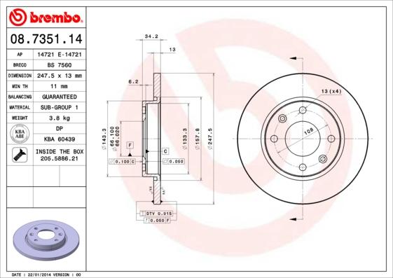 Breco BS 7560 - Спирачен диск vvparts.bg