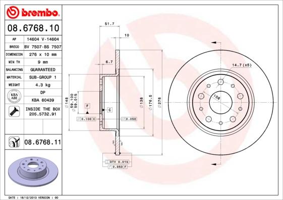 Breco BS 7507 - Спирачен диск vvparts.bg