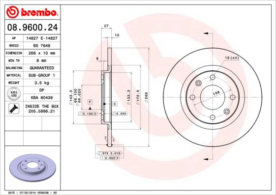 Breco BS 7648 - Спирачен диск vvparts.bg