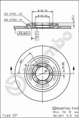 Breco BS 7344 - Спирачен диск vvparts.bg