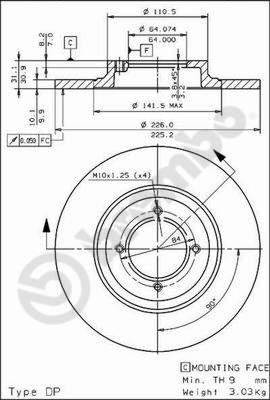 Breco BS 7267 - Спирачен диск vvparts.bg