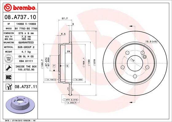 Breco BS 7760 - Спирачен диск vvparts.bg