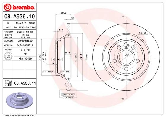 Breco BS 7763 - Спирачен диск vvparts.bg