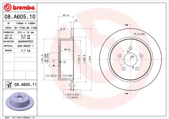 Breco BS 7786 - Спирачен диск vvparts.bg