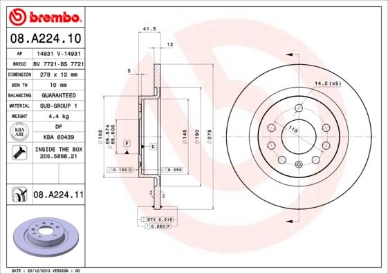 Breco BS 7721 - Спирачен диск vvparts.bg