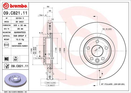 Breco BV 9431 - Спирачен диск vvparts.bg