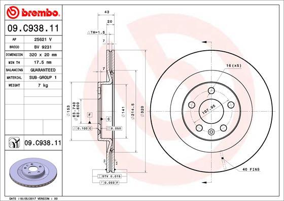 BOSCH 0 986 479 D97 - Спирачен диск vvparts.bg