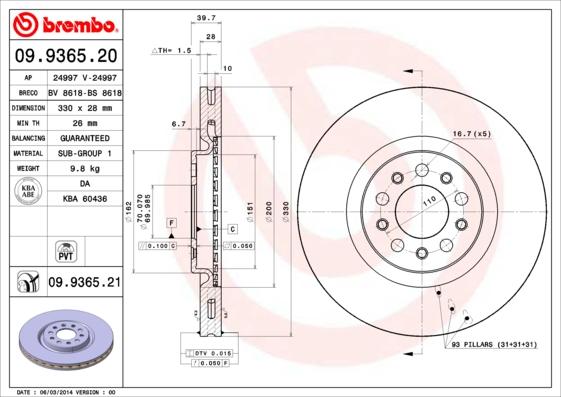 Breco BV 8618 - Спирачен диск vvparts.bg