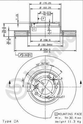 Breco BV 8257 - Спирачен диск vvparts.bg