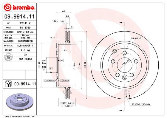 Breco BV 8750 - Спирачен диск vvparts.bg