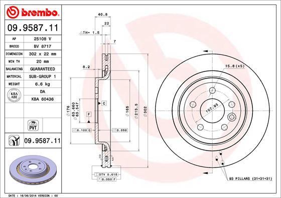 Breco BV 8717 - Спирачен диск vvparts.bg