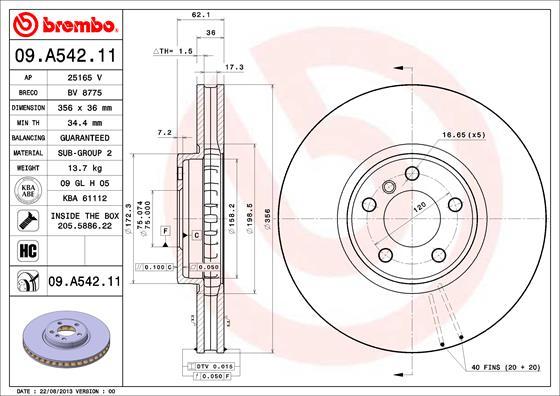 Breco BV 8775 - Спирачен диск vvparts.bg