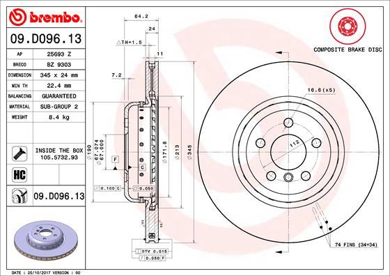 Breco BZ 9303 - Спирачен диск vvparts.bg