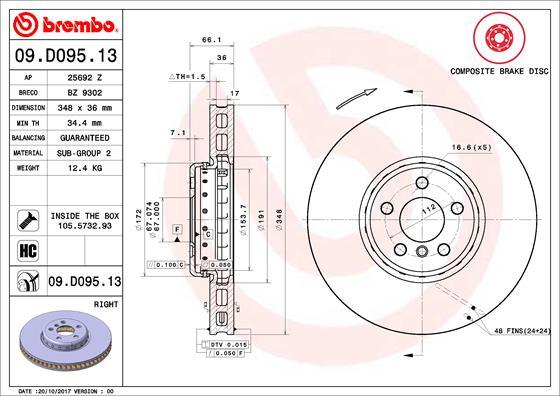 Breco BZ 9302 - Спирачен диск vvparts.bg