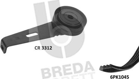 Breda Lorett KCA0056 - Комплект пистов ремък vvparts.bg