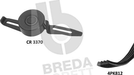 Breda Lorett KCA0057 - Комплект пистов ремък vvparts.bg