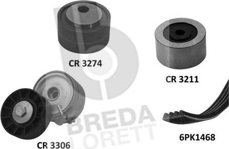 Breda Lorett KCA0016 - Комплект пистов ремък vvparts.bg