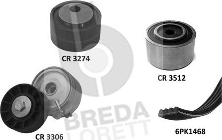 Breda Lorett KCA0039 - Комплект пистов ремък vvparts.bg