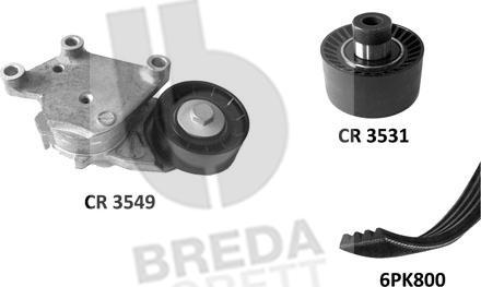 Breda Lorett KCA0030 - Комплект пистов ремък vvparts.bg