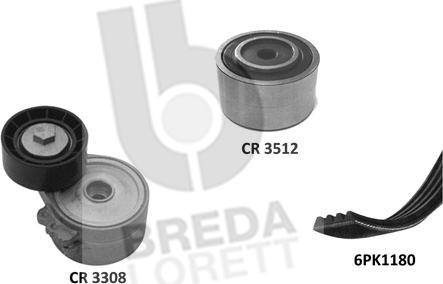 Breda Lorett KCA0033 - Комплект пистов ремък vvparts.bg