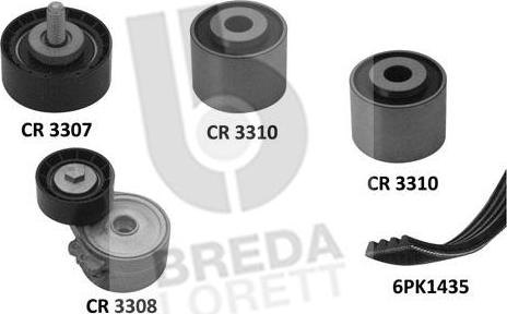 Breda Lorett KCA0021 - Комплект пистов ремък vvparts.bg