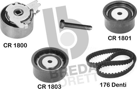 Breda Lorett KCD0614 - Комплект ангренажен ремък vvparts.bg