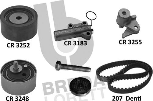 Breda Lorett KCD0670 - Комплект ангренажен ремък vvparts.bg