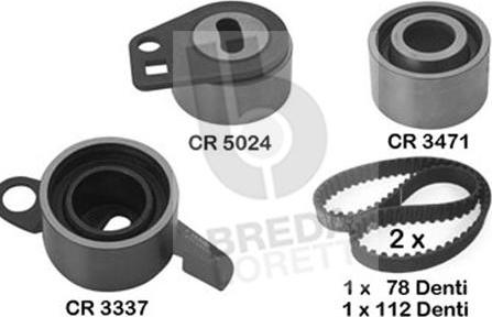 Breda Lorett KCD0044 - Комплект ангренажен ремък vvparts.bg