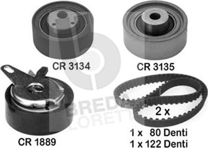 Breda Lorett KCD0008 - Комплект ангренажен ремък vvparts.bg