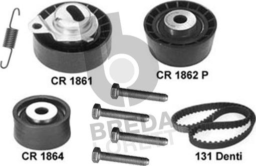 Breda Lorett KCD0015 - Комплект ангренажен ремък vvparts.bg