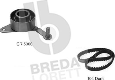 Breda Lorett KCD0195 - Комплект ангренажен ремък vvparts.bg