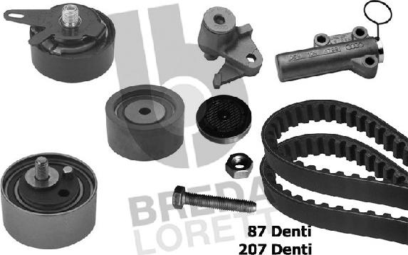 Breda Lorett KCD0157 - Комплект ангренажен ремък vvparts.bg