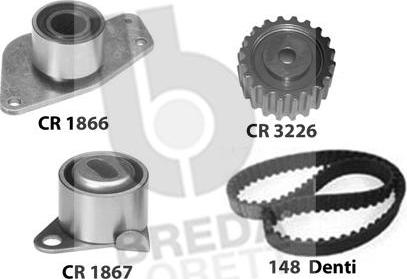 Breda Lorett KCD0380 - Комплект ангренажен ремък vvparts.bg